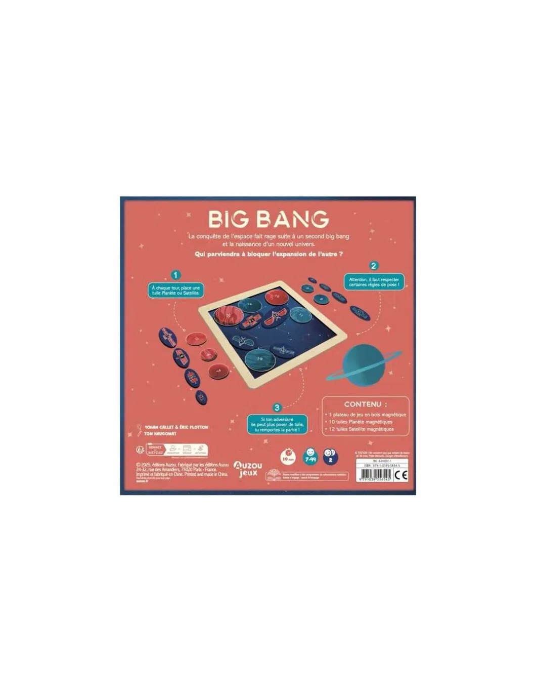 Jeu Big Bang le duel cosmique - Auzou