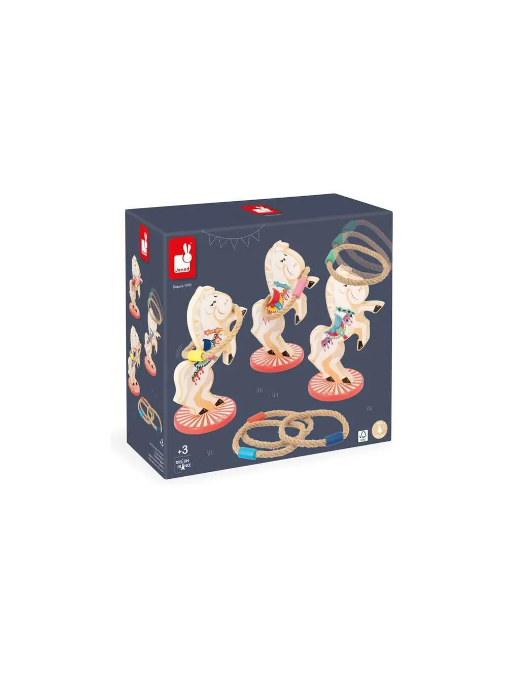 Jeu d'anneaux Chevaux Applepop - Janod