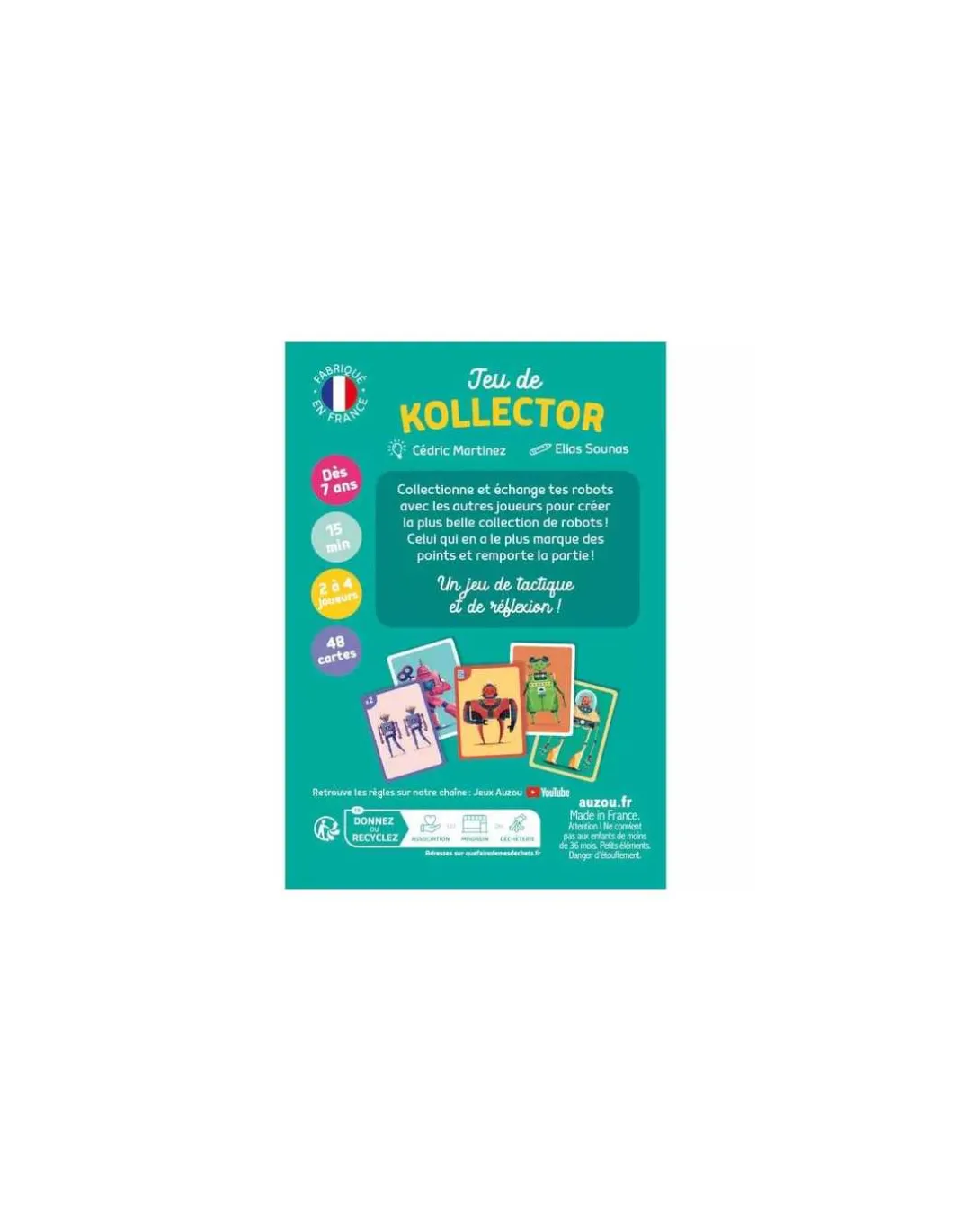 Jeu de cartes Kollector - Auzou