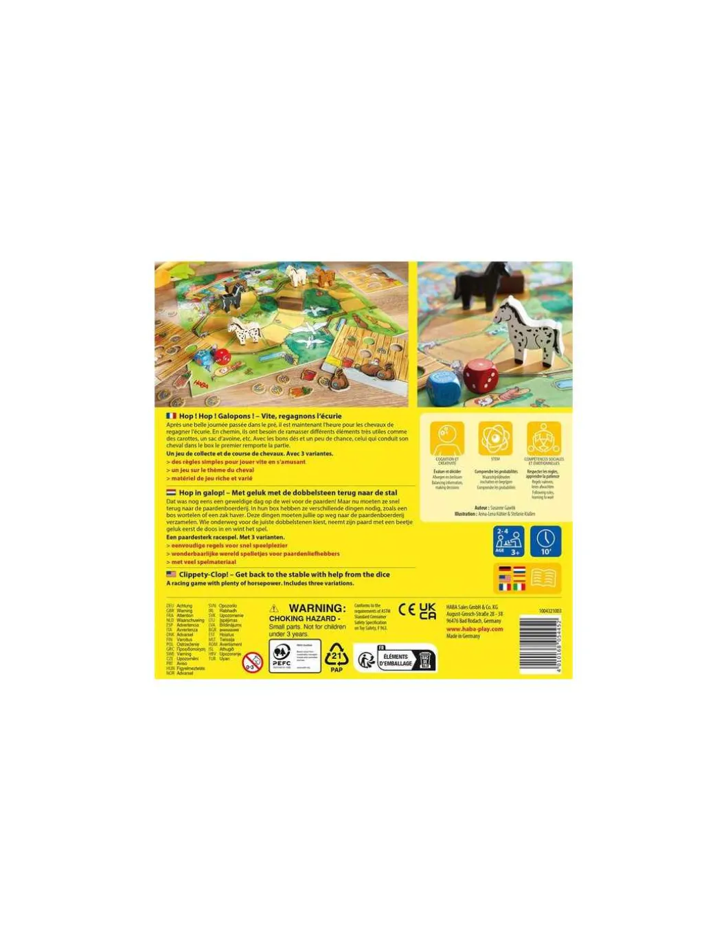 Jeu de collecte Hop! Hop! Galopons - Haba
