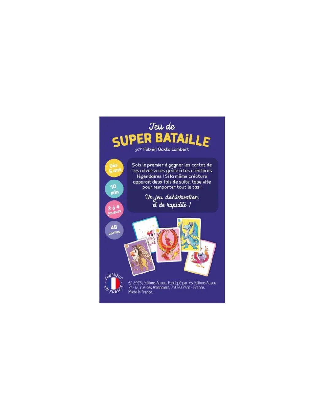 Jeu de super bataille - Auzou