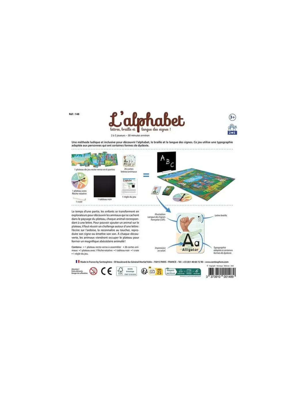 Jeu L'Alphabet - Sentosphère