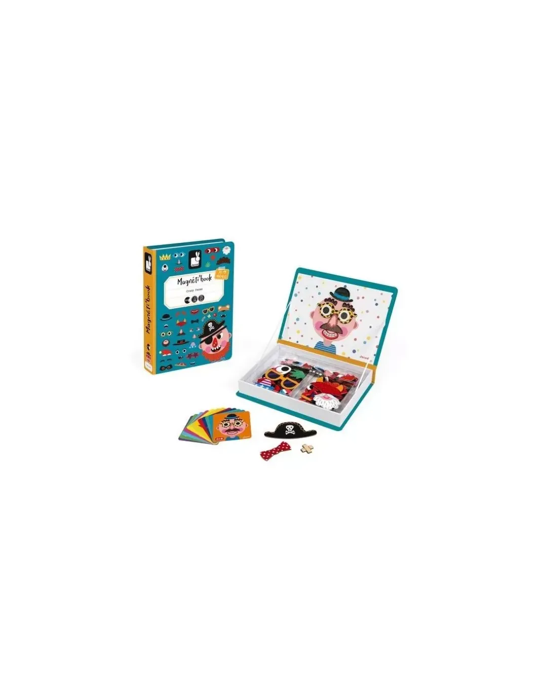 Jeu Magnetibook Crazy face - Janod