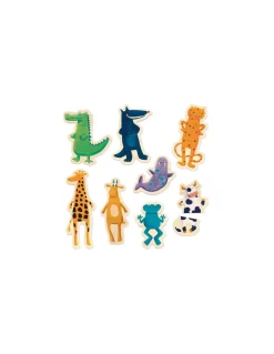 Jeu magnétique bois Crazy animaux - Djeco