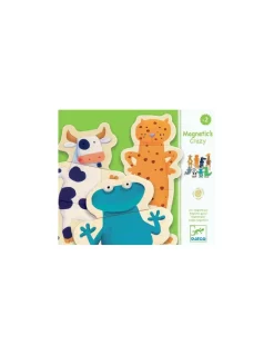 Jeu magnétique bois Crazy animaux - Djeco