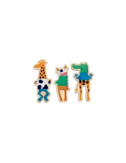 Jeu magnétique bois Crazy animaux - Djeco
