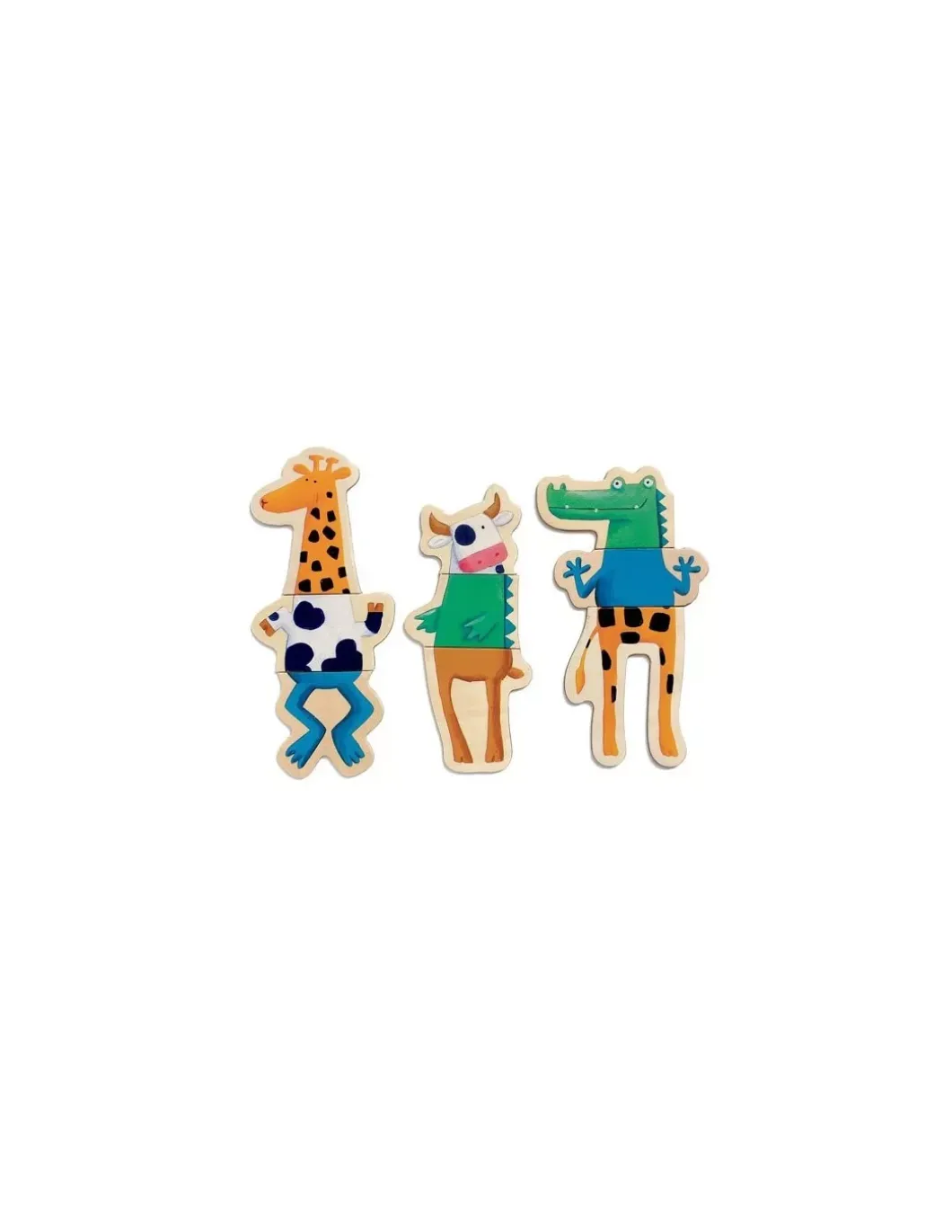 Jeu magnétique bois Crazy animaux - Djeco