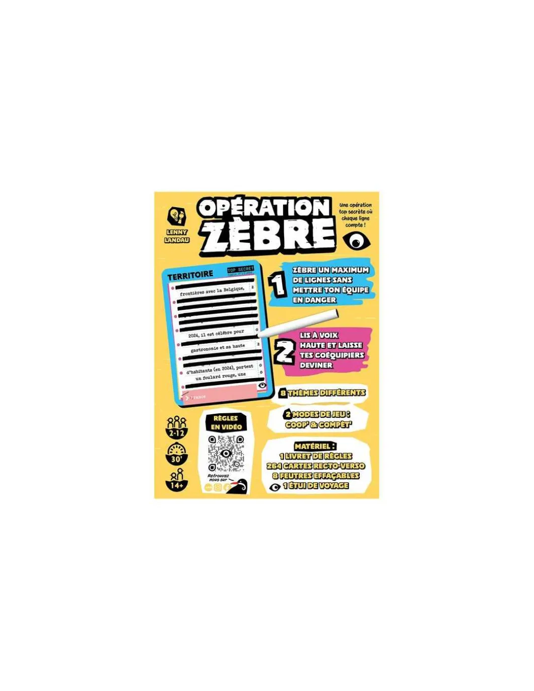 Jeu Opération Zèbre