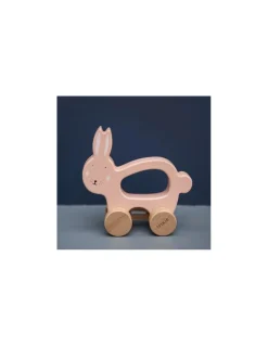 Jouet à tirer en bois Lapin - Trixie