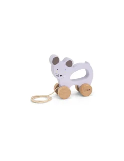 Jouet à tirer en bois Souris - Trixie