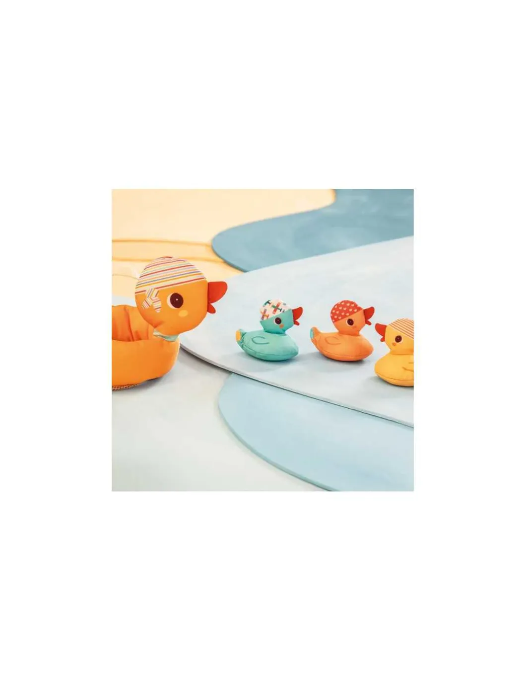 Jouet de bain maman canard et ses canetons aimantés - Lilliputiens