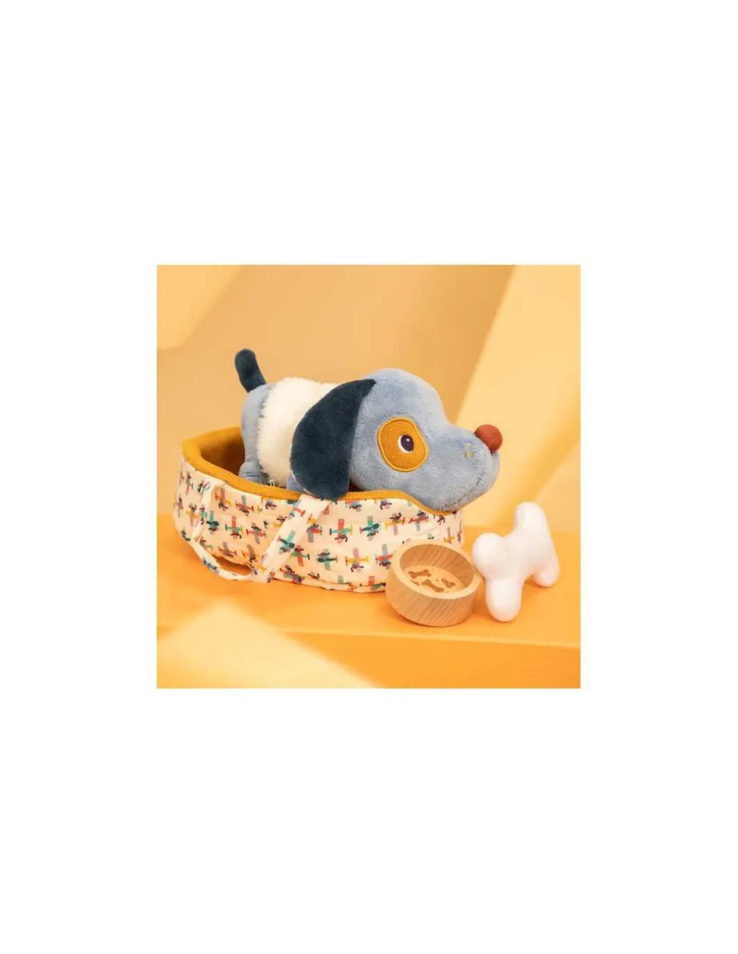 Jules le chien et son panier - Lilliputiens