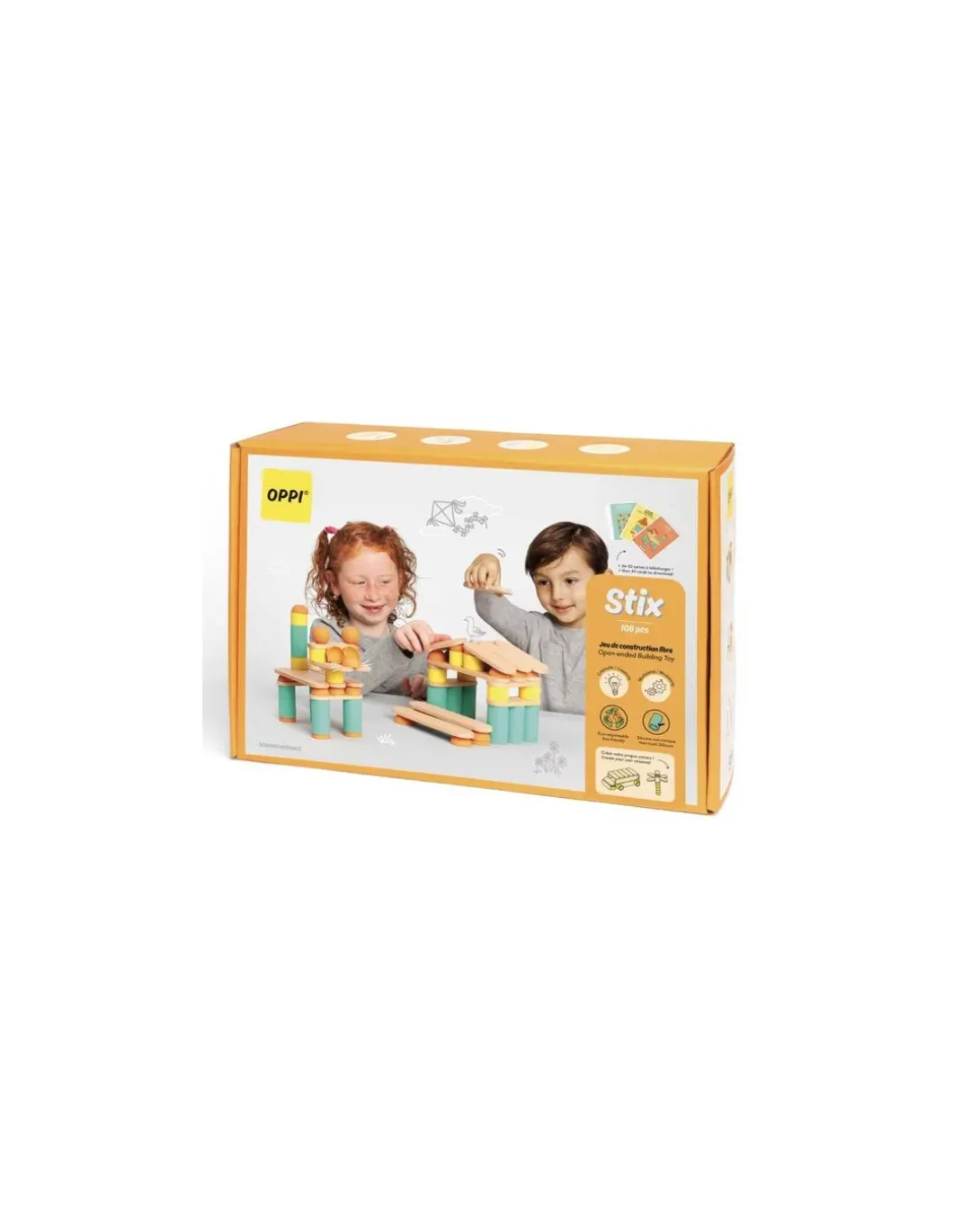 Kit de construction Stix 108 pièces - Oppi