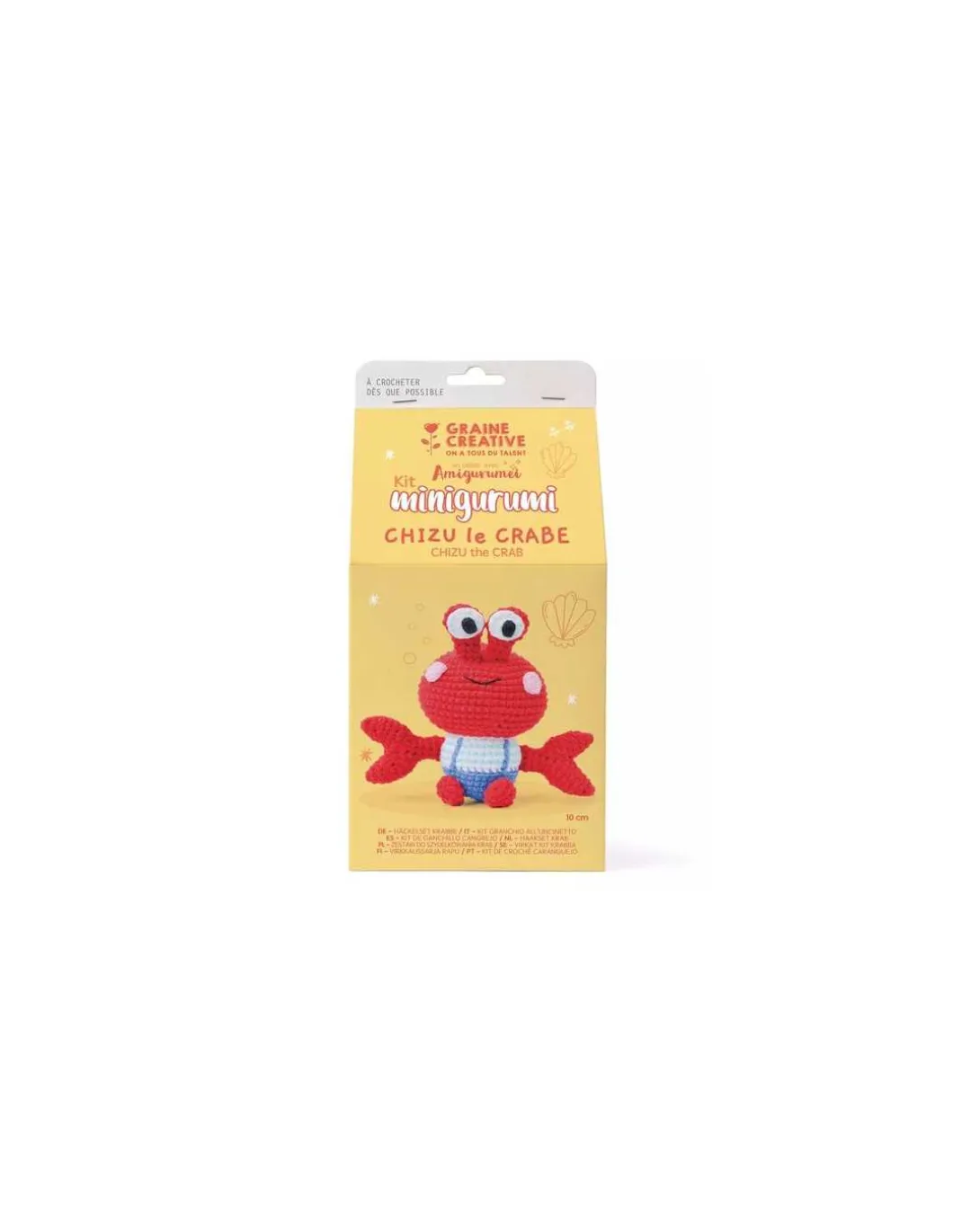 Kit minigurumi Chizu le crabe - Graine créative