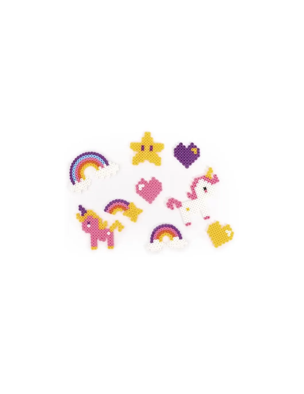 Kit Perlou Licorne Arc en ciel perles à repasser - Graine créative