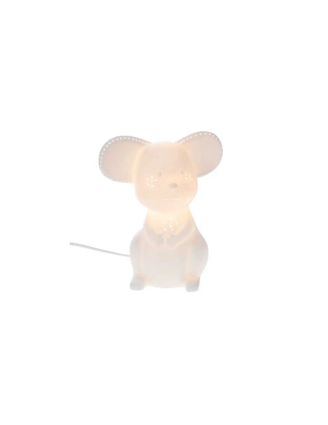 Lampe souris en porcelaine - Amadeus Les Petits