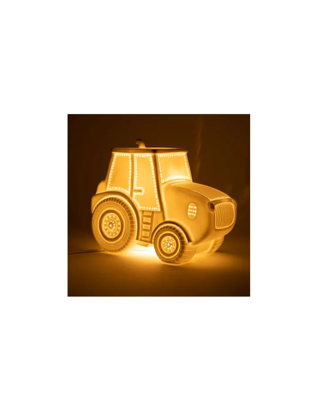Lampe tracteur en porcelaine - Amadeus Les Petits