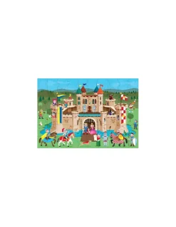 Les chevaliers du Moyen âge - puzzle géant et livre Sassi