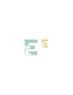 Lettre E en bois Pure - Janod