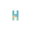Lettre H en bois Pure - Janod