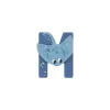 Lettre M bleu en bois - Moulin Roty