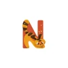 Lettre N orange en bois - Moulin Roty