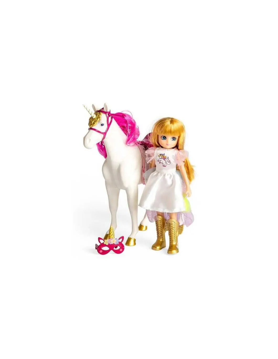 Licorne et poupée Lottie