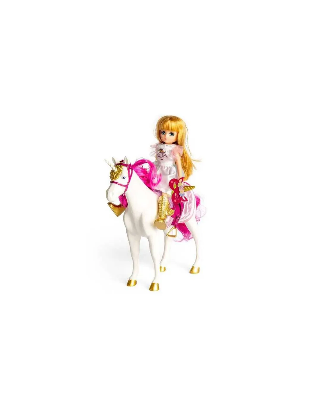 Licorne et poupée Lottie