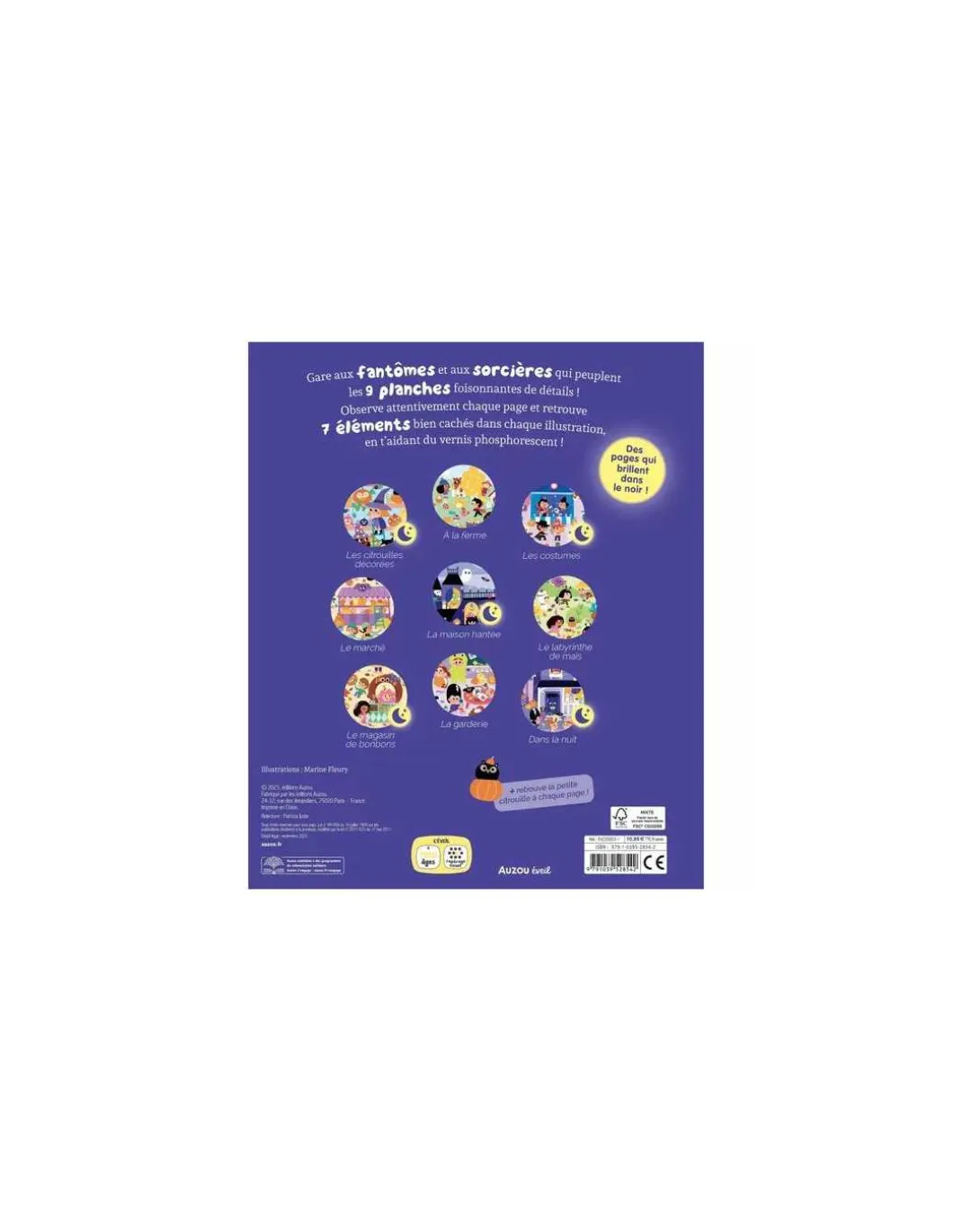 Livre Cherche et trouve des tout-petits même pas peur - Auzou
