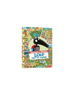 Livre Cherche et trouve Loup part en voyage - Auzou