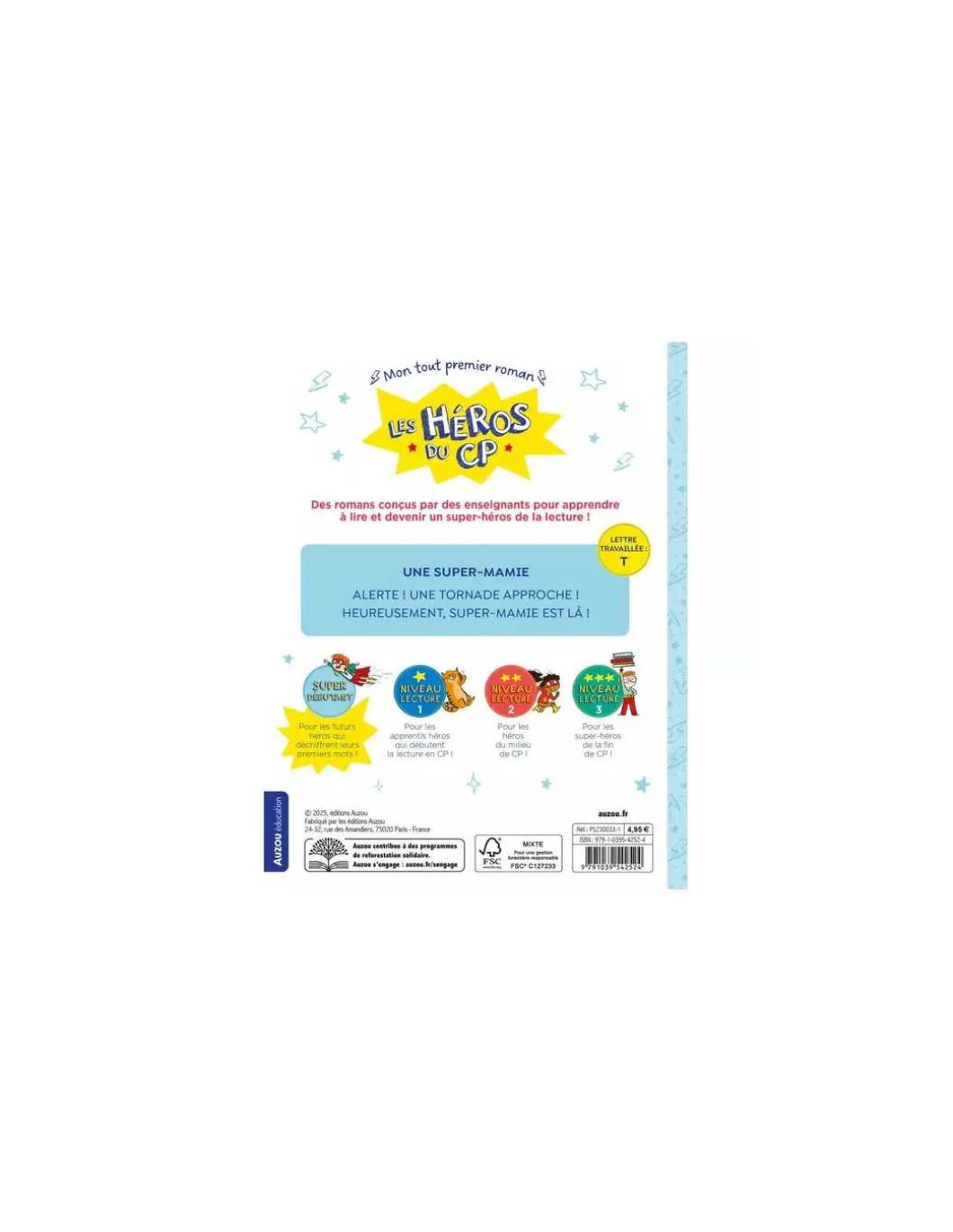 Livre Les Héros du CP Super débutant - Une super-mamie - Auzou