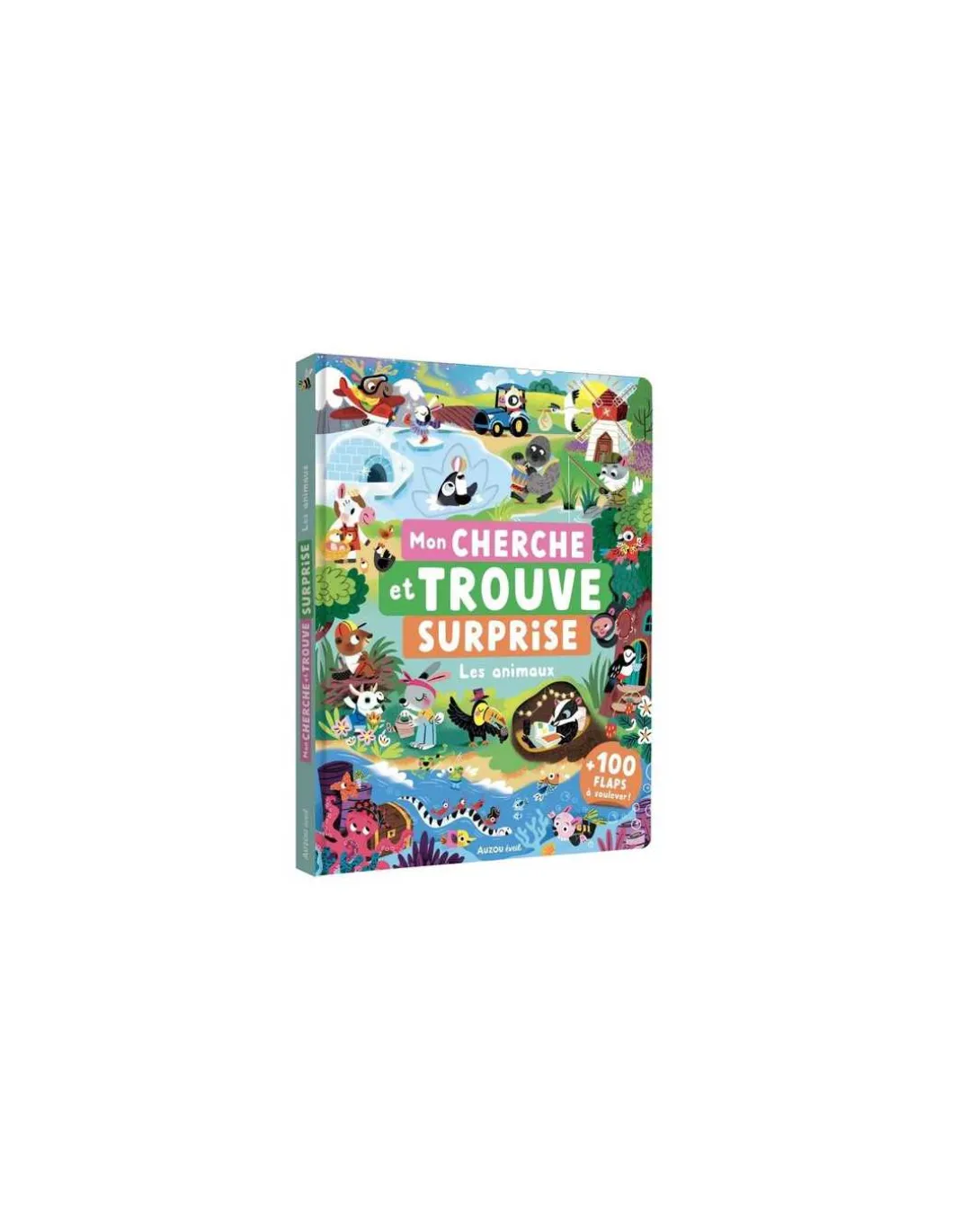Livre Mon Cherche et trouve surprise Vive les animaux - Auzou