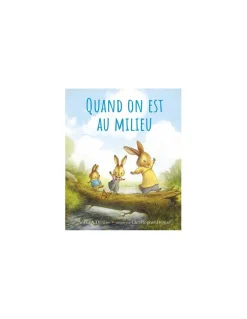 Livre Quand on est au milieu - L'école des loisirs