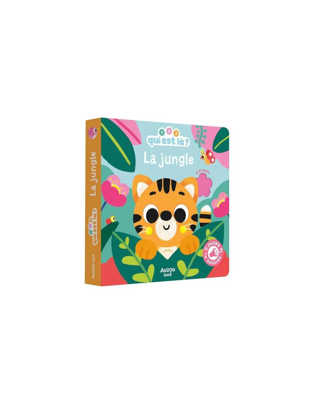 Livre sonore 1 2 3 qui est là ? la jungle - Auzou