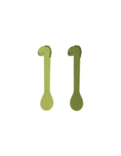 Lot de 2 cuillères en silicone Dinosaure - Trixie