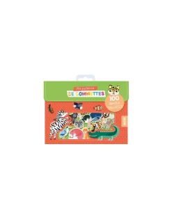 Ma pochette de gommettes 100 animaux sauvages - Auzou