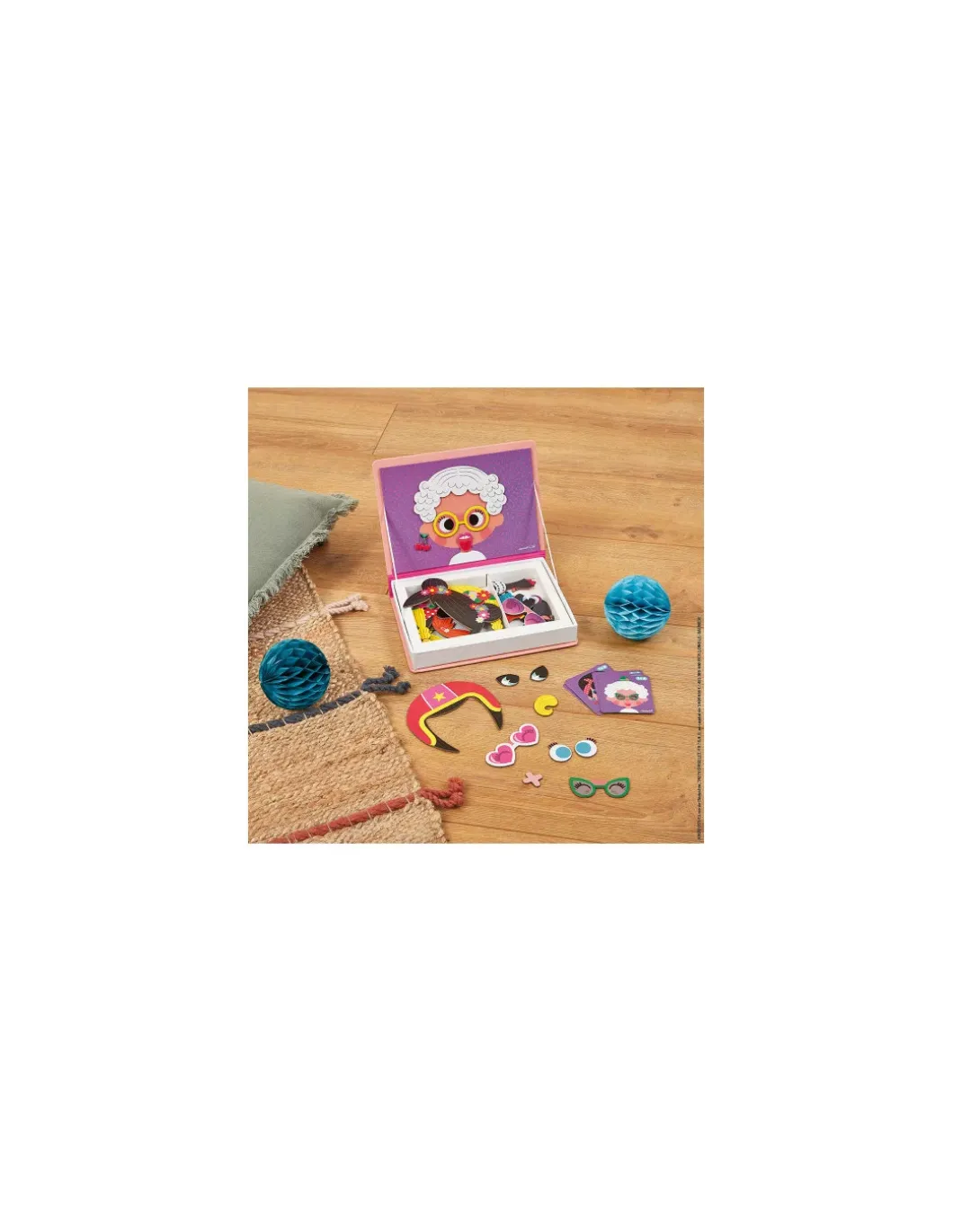 Magnetibook Crazy face fille - Janod