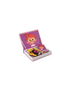 Magnetibook Crazy face fille - Janod