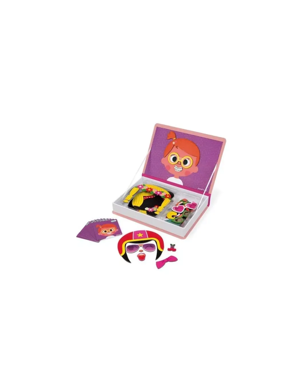 Magnetibook Crazy face fille - Janod