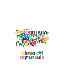 Magnets alphabet minuscules bois 80 pièces - Vilac
