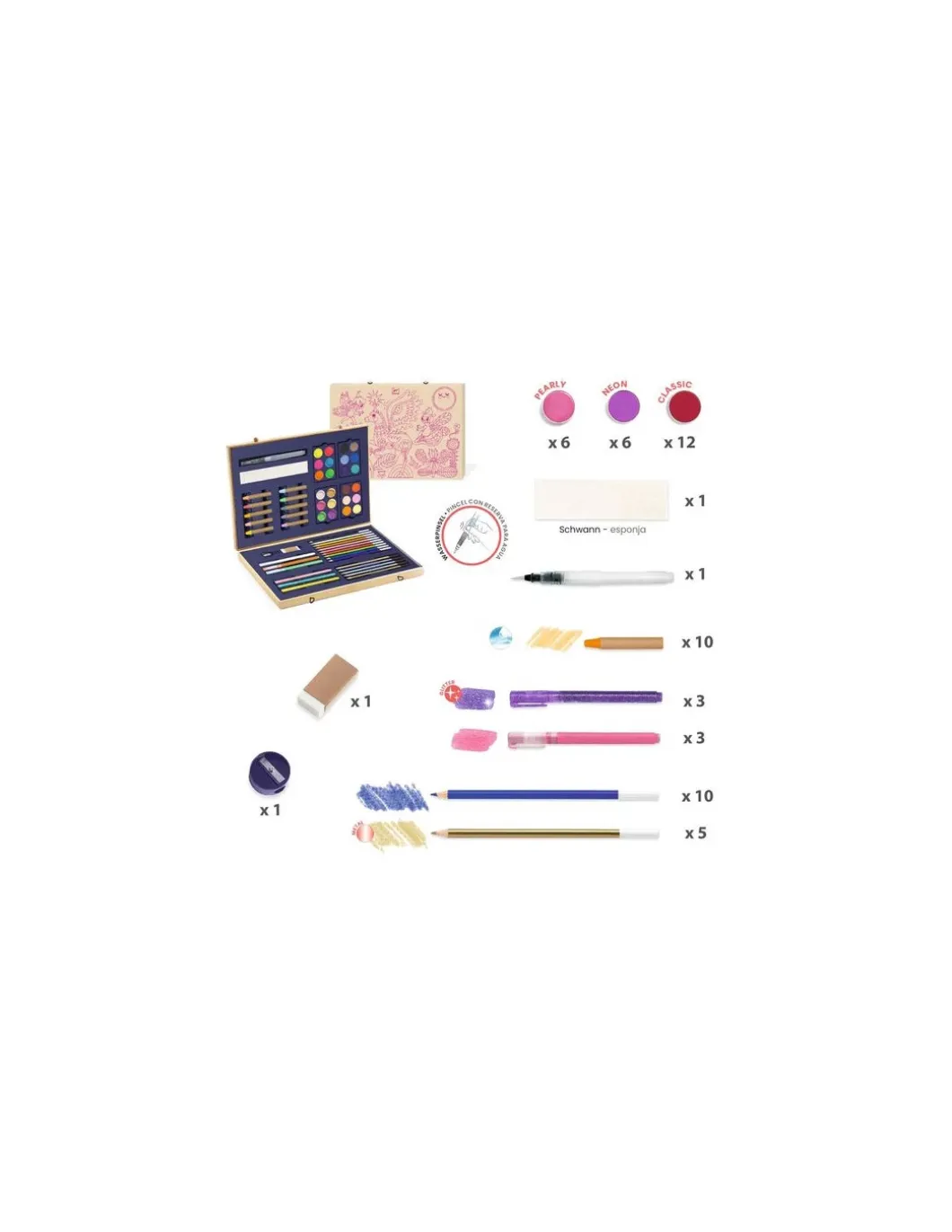 Mallette Sparkling color box - Djeco