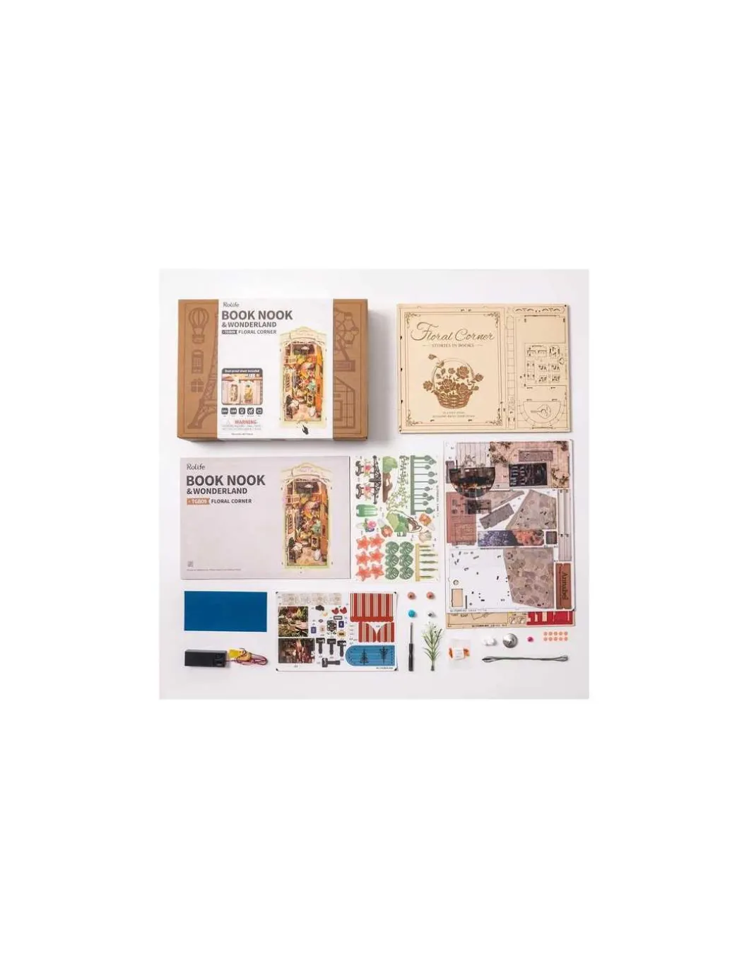 Maquette Floral Corner Book Nook - Rolife