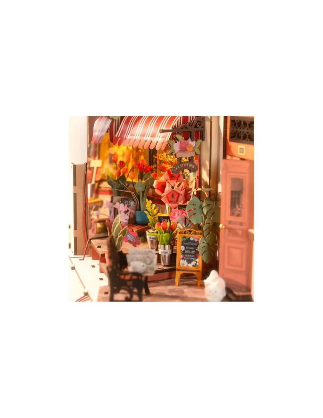 Maquette Floral Corner Book Nook - Rolife