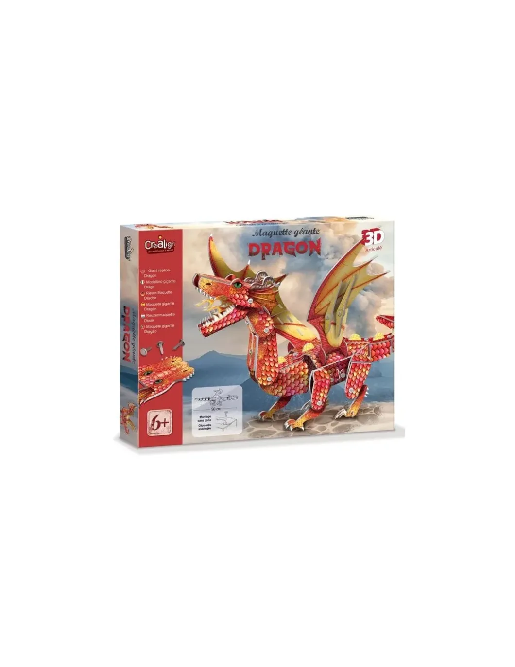 Maquette géante dragon 3D - CréaLign'