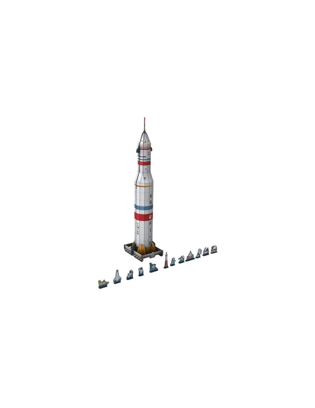 Maquette La fusée spatiale 3D - Sassi