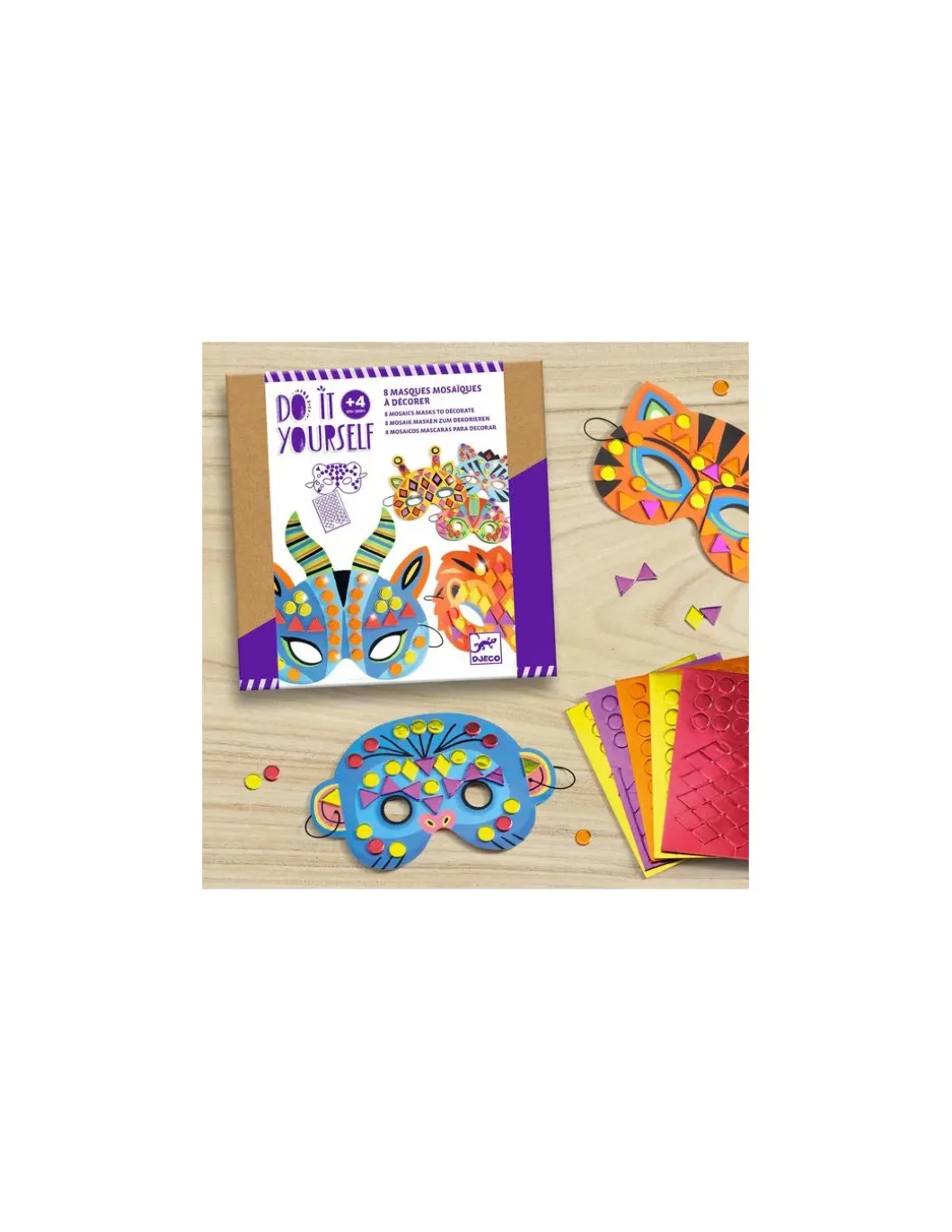 Masques mosaïques - Do it Yourself Djeco