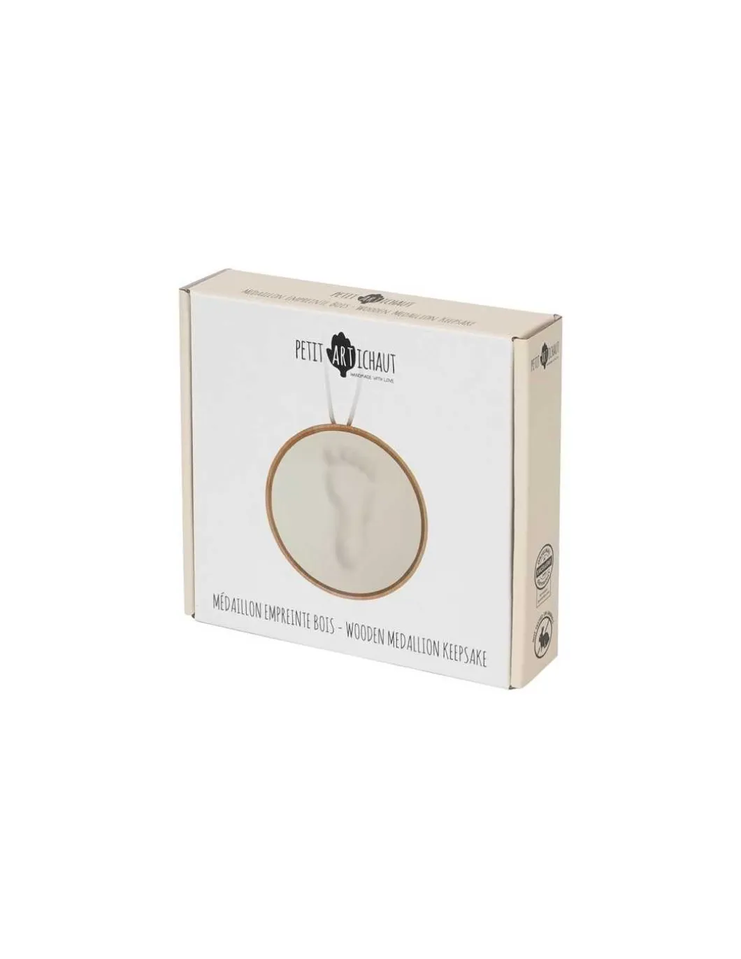 Médaillon empreinte bois - Petit Artichaut
