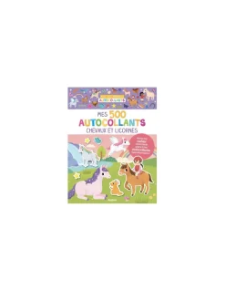 Mes 500 Autocollants Chevaux et licornes - Auzou