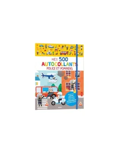 Mes 500 Autocollants police et pompiers - Auzou