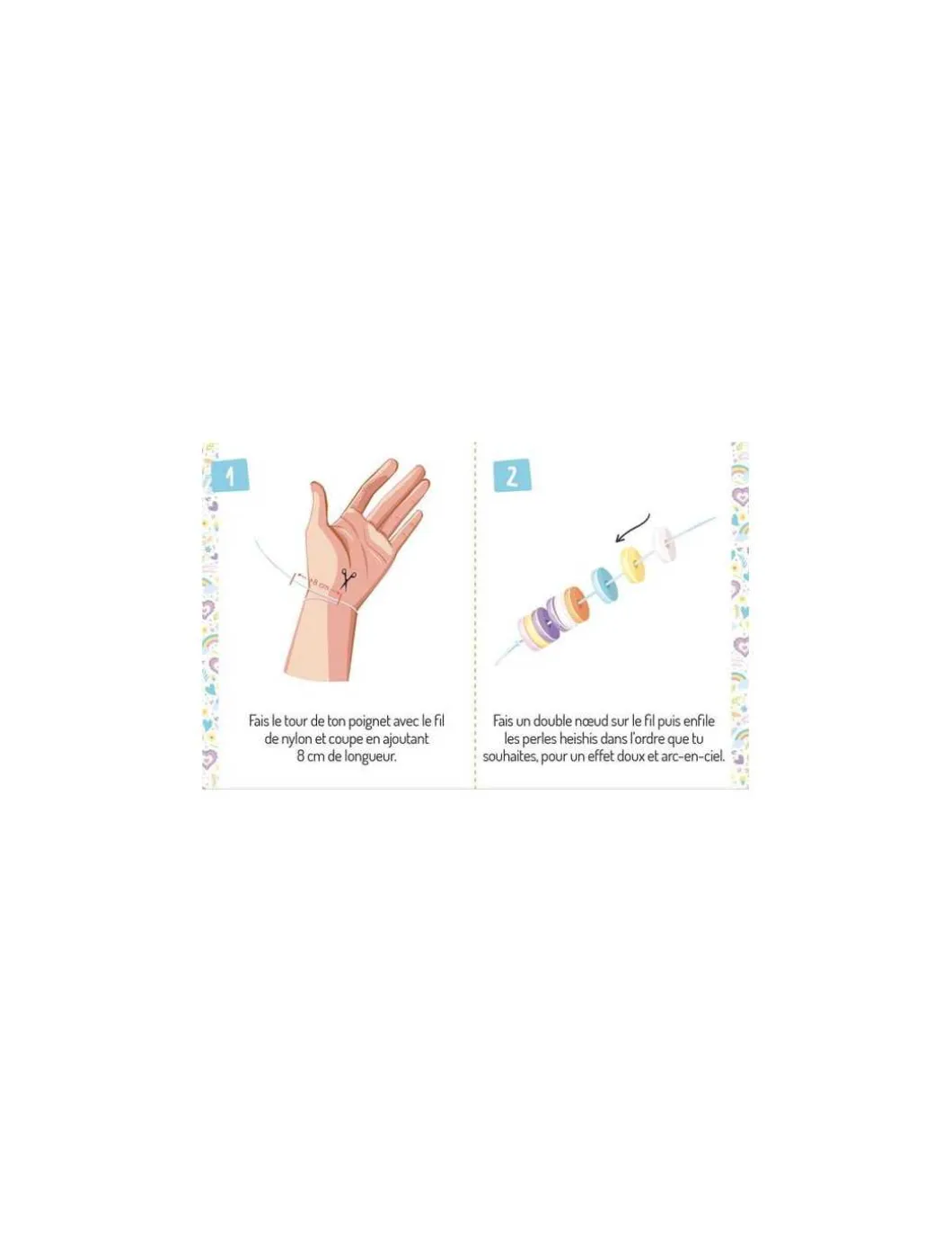 Mes bracelets d'amitié arc-en-ciel - Auzou
